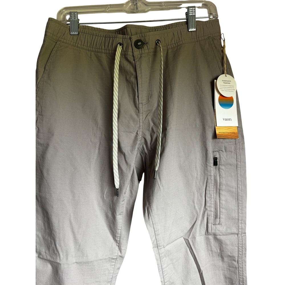 Vuori Ripstop Pant Womens Medium Light Grey Organic Cotton Stretch Hiking NWT